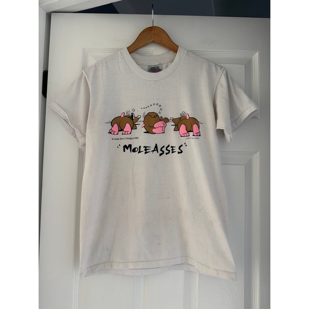 90s Molesasses Cartoon Graphic T Shirt Comic Funky